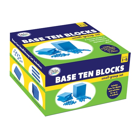 Didax Base Ten Blocks Small-Group Set, 161 Pieces 211738
